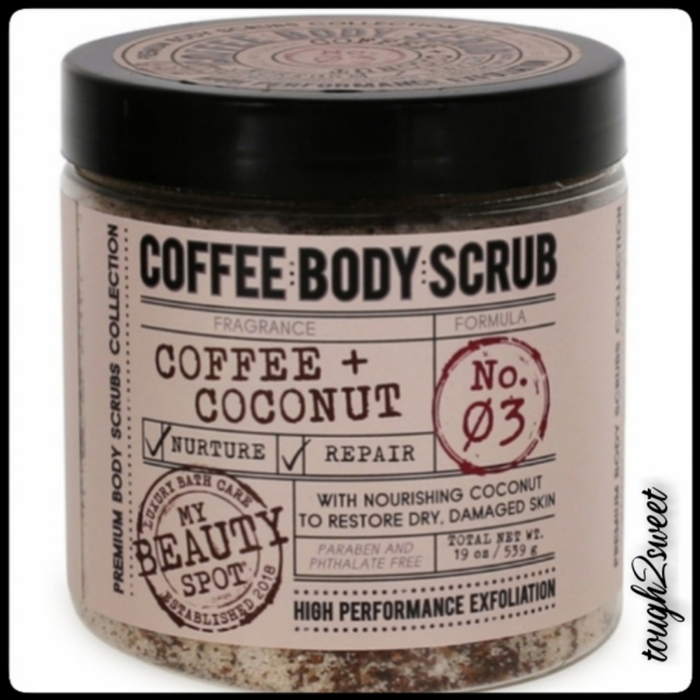 🆕️19 OZ~COFFEE & COCONUT BODY SCRUB WITH FREE BONUS!🎁GREAT GIFT!🎁 - Picture 8 of 13